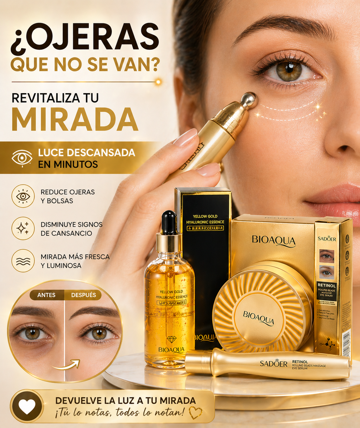 Kit De Oro Anti Edad Con Caja