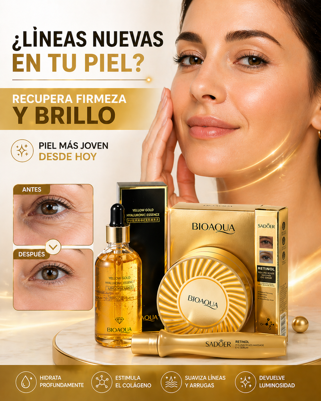 Kit De Oro Anti Edad Con Caja
