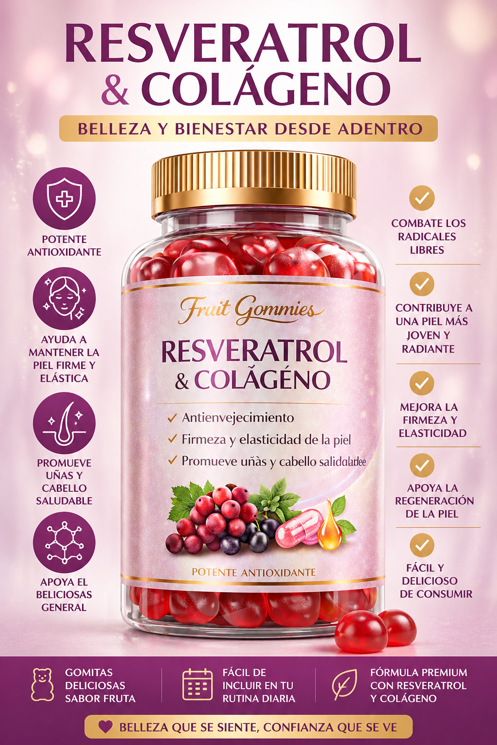 Gomitas Colageno Y Resveratrol