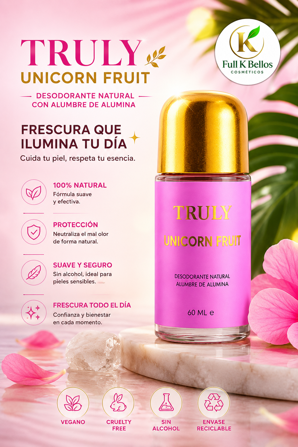Truly Unicorn Fruit Skin Deodorant 60ml