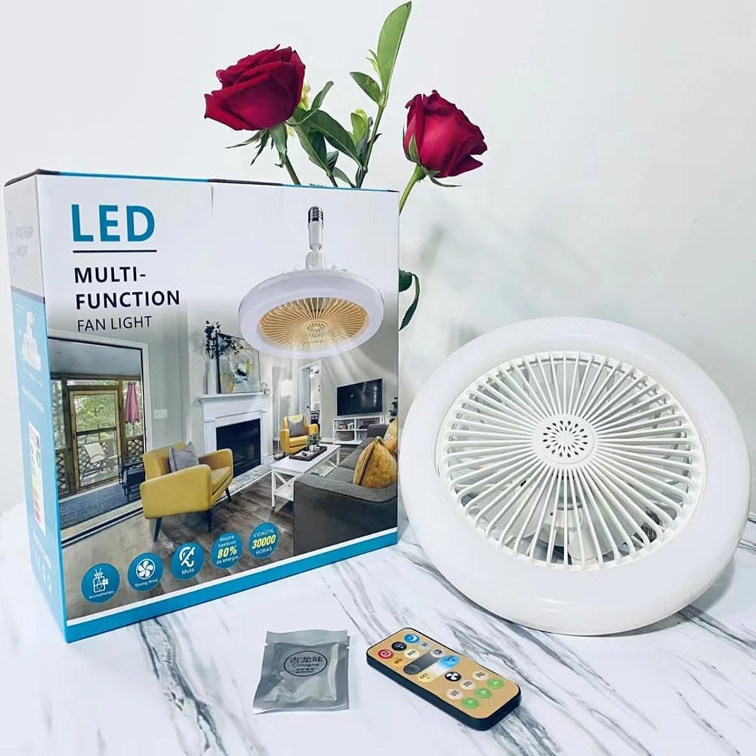 Bombillo Ventilador Led 2 En 1